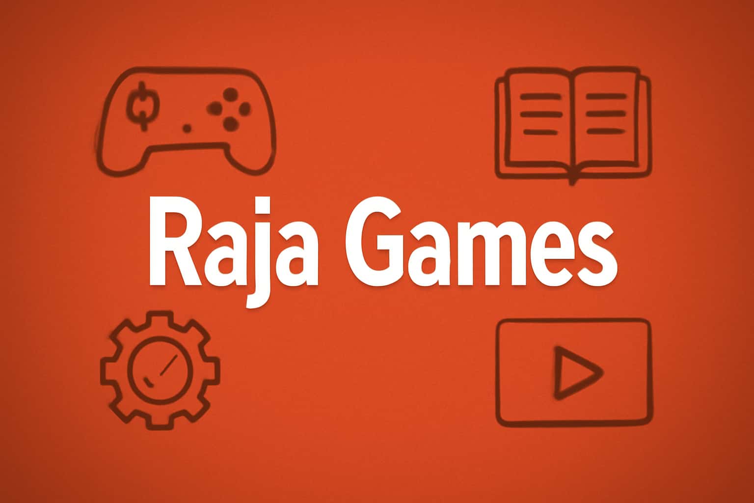 An informational scene depicting the features of Raja Games.