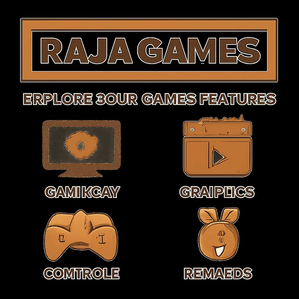An educational diagram about Raja Games features.
