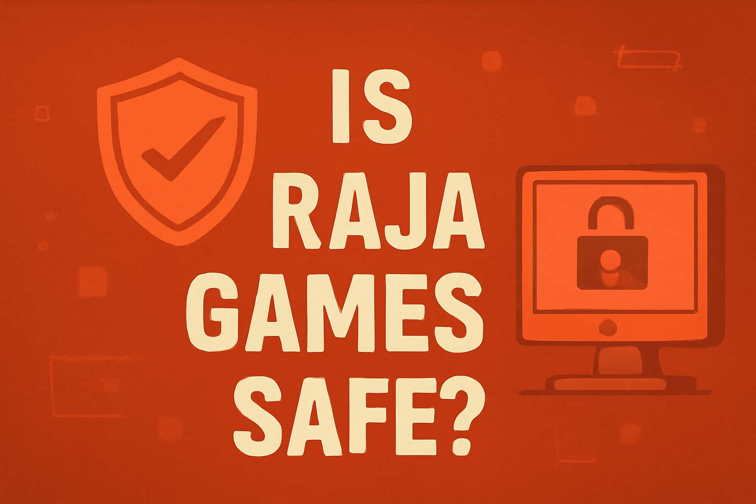 A professional representation of Raja Games focusing on security measures.
