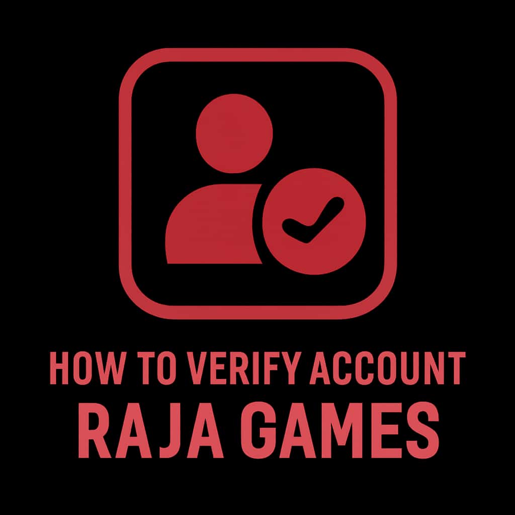 An icon representing the verification process for Raja Games accounts.