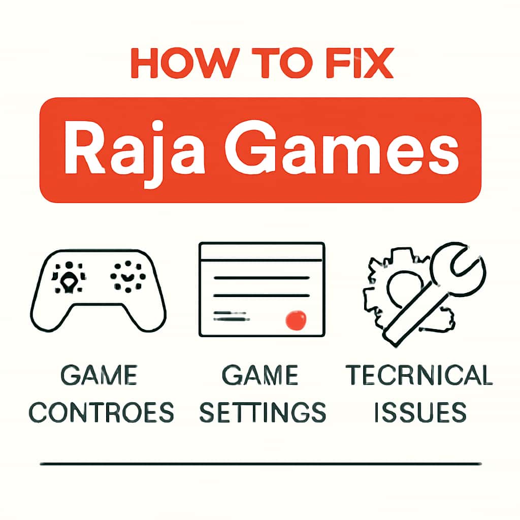 An educational diagram illustrating solutions for Raja Games problems.