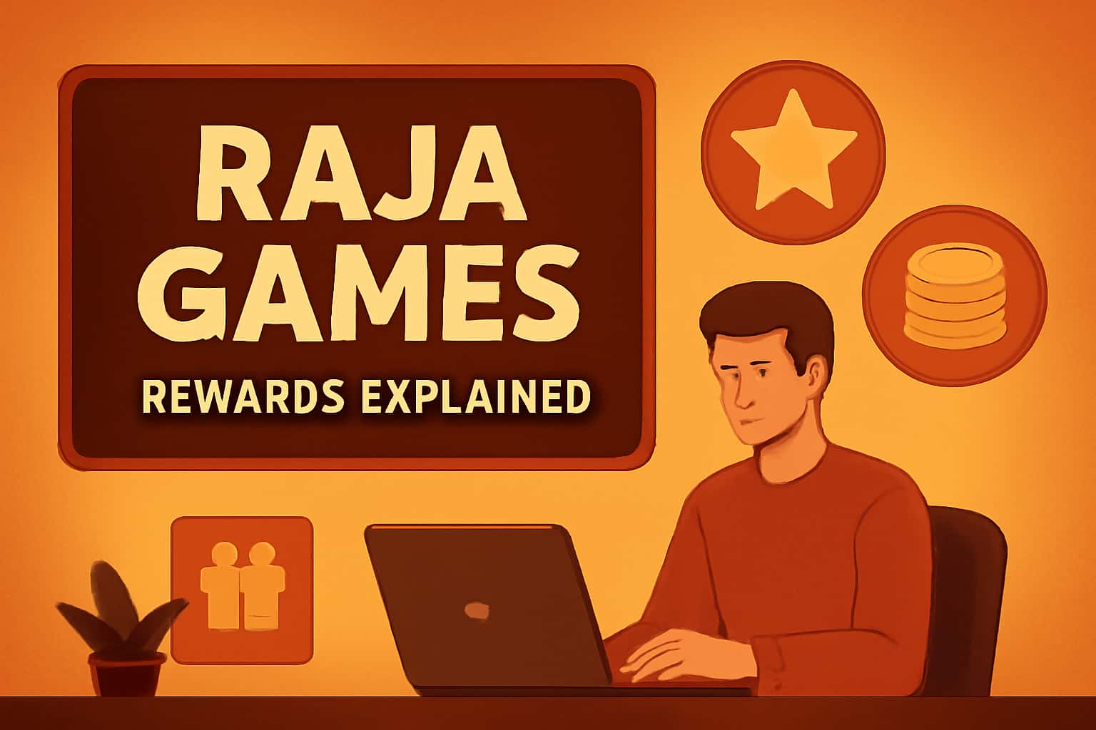 Informative representation of Raja Games Rewards with clear text.