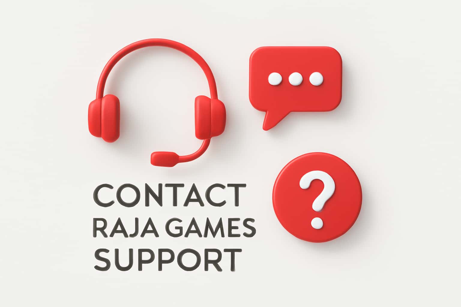 Contact Raja Games Support Interface