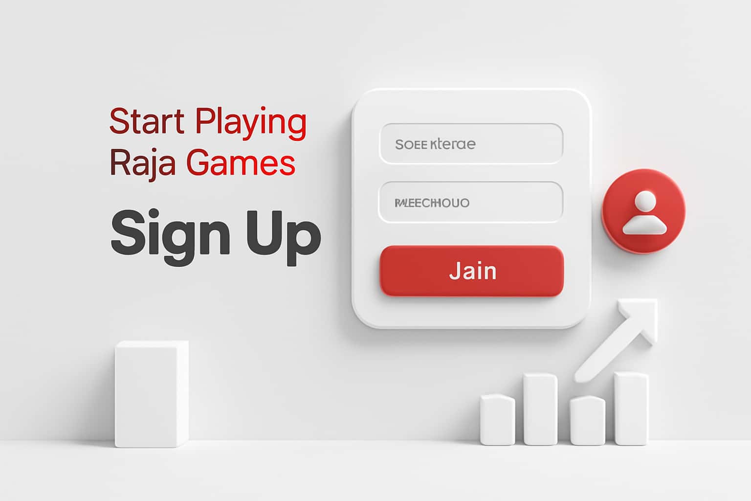 Start Playing Raja Games - Sign Up Interface