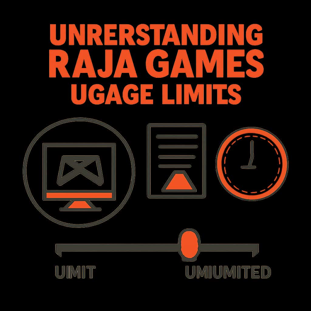 An educational diagram about Raja Games usage limits.