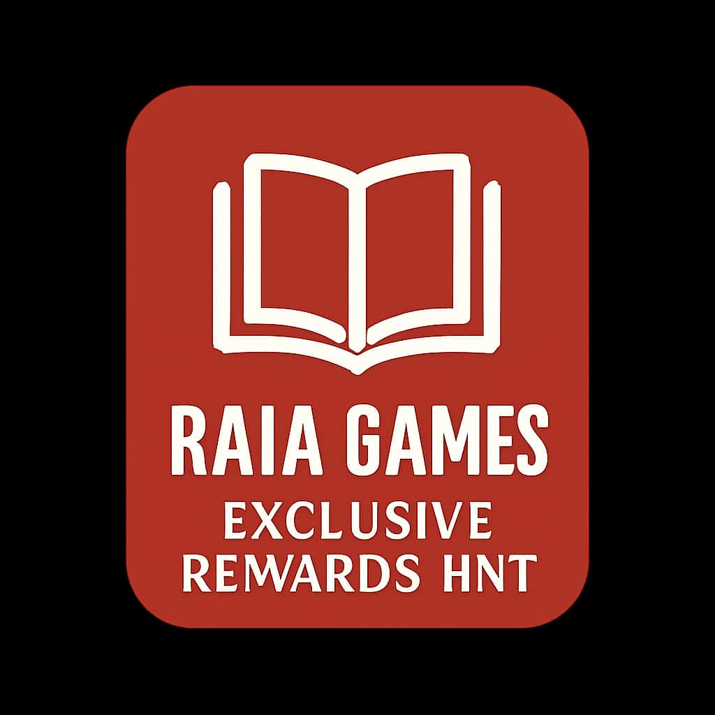 A simple badge design symbolizing the Raja Games Exclusive Rewards List.